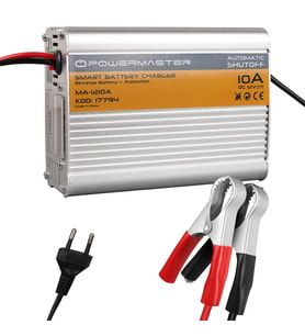 Powermaster MA-1210A 12 Volt - 10 Amper Akıllı Hızlı Akü Şarj Cihazı Analog Amper Göstergeli