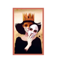 Maske Düşer, Gerçek Kalır – Dream (rüya)  Anlamlı İllüstrasyon Kartpostal & Hediye Not Kartı  10x15 cm (Turuncu-Sarı-Kahverengi-Beyaz)