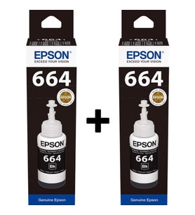 Epson 664 Serisi 2li Siyah Mürekkep Seti