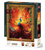 Art Puzzle Efsanevi Tavuskuşu 1000 Parça Çerçeveli Puzzle
