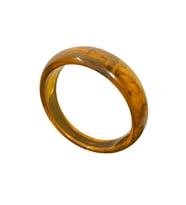 Amber Görünümlü Parlak Reçine 65mm Kemik Model Bijuteri Bileklik  Vintage Stil Şık ve Rahat