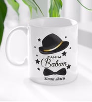 BK Gift Kişiye Özel Canım Babam Tasarımlı Beyaz Kupa Bardak - Model 3