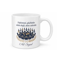 Siyaset Bilimi Öğrencisine Diplomasi Masası Uluslararası İlişkiler Kupa Hediye