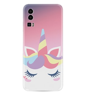 General Mobile GM 23 Kılıf Silikon Desen Özel Seri Sweety Unicorn 1737