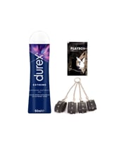 Durex Extreme AnalJel 50 ml + Siyah Deri El&Ayak Kelepçesi + Hediye