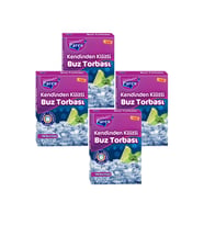 Kendinden Kilitli Buz Torbası 196 Buz Küpü 4 Paket