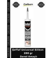 Özel Üretim Güçlü Esnek Sızdırmaz Dolgu Yalıtım Şeffaf Universal Silikon 280 gr Genel Amaçlı