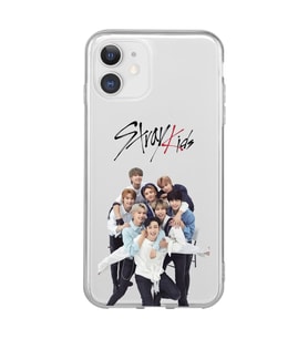 Iphone 11 Uyumlu Stray Kids Tasarımlı Şeffaf Telefon Kılıfı