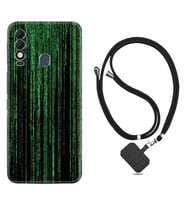 Tecno Spark 8T Kılıf Resimli Boyun Askılı İpli Desenli Silikon Matrix 1321