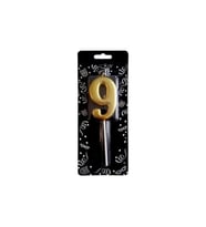 9 Yaş Gold Rakam Mum M182
