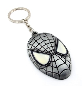 Spiderman Örümcek Adam Marvel Gri Renk Metal Anahtarlık KC116