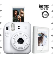 Instax mini 12 Beyaz Fotoğraf Makinesi ve 28'li Mini Albüm Seti