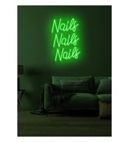 Nails Nails Nails Yazılı Neon Tabela