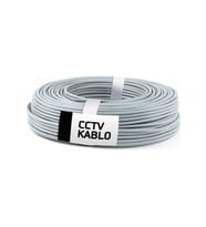 Cctv 2+1 0,22 Mm  Güvenlik Kamera Kablosu (Beyaz)