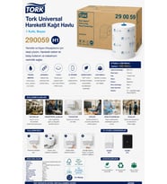 Tork 290059 Universal Hareketli Kağıt Havlu 6 Paket x 280 m