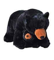 Wild Republic Jumbo Boy Yavrulu Siyah Boz Ayı 76 cm 24104