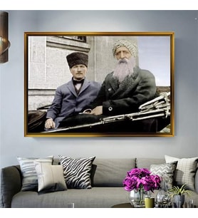 Altın Çerçeveli dekoratif tablo a1897 (Gold)