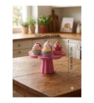 Ayaklı Stans Pembe Cupcake