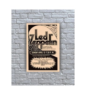 Led Zeppelin Müzik grubu Poster Albüm Kapak Ahşap Tablo