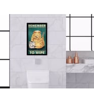 BK Home Banyo Tuvalet Dekoratif Ahşap Siyah Çerçeveli Tablo-13