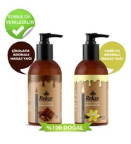 Rekze Dogal Vanilya Ve Cikolata  Aromalı Afrodizyak Etkili Vücut Masaj Yağları 120 Ml