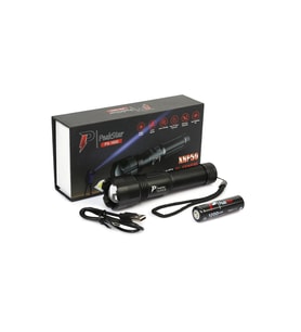 PeakStar Ps-1600 Süper Parlak Led Zoomlu 5 Mod Su Geçirmez Profesyonel Kamp Bekçi Avcı Feneri