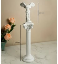 Antik Yunan Başsız Venüs Nike Heykeli & Sütun Heykeli Taş Döküm Antik Heykel Biblo 38 Cm