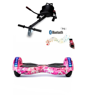 CityMate Smart Balance Elektrikli Kaykay Hoverboard 8.5inch + Hoverkart Set Akıllı Denge Ledli Bluetooth D05