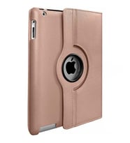 Apple Ipad 2 3 4 İçin 9,7 inç 360 Derece Döner Standlı Tablet Kılıfı (Rose - Gold)