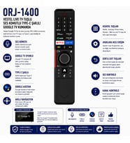Vestel ORJ-1400 Type-C Google TV Kumandası