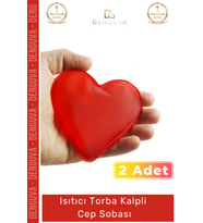 #CepSobası Kalp Şeklinde Sihirli Jel El Isıtıcısı 2'li Set Kamp Isıtıcı Torba Kalpli Cep Sobası