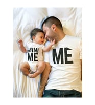Babaya Hediye Mını Me Baba Bebek Tshirt Zıbın (Beyaz)