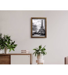 BK Home Paris Tasarımlı Doğal Masif Ahşap Çerçeveli Tablo 45x65cm-1