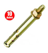 Aletçantam Uzun Çelik Dübel Gömlekli 10x110 (12mm) -10 adet