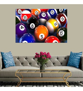 Miyrem Exclusive Serie"  Bilardo Topları Kanvas Tablo