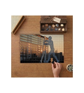 Molecule Man Tasarımı 240 parça Ahşap Puzzle Ahşap Kutuda MP04710
