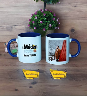 Maden Mühendisi Kupa Bardak Lacivert Fotoğraflı Mühendisler Günü Hediyesi