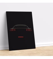 Audi Araba Arka Görünüş Dekoratif Kanvas Tablo