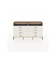Arges Konsol 2 Raflı 8 Çekmeceli  176x30x99 Çam-Antrasit/Aytaşı