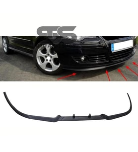 Vw Polo Mk4 Cupra R Uyumlu Ön Lip Mat Siyah Ön Tampon Lip