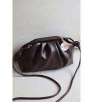 Kadın Burslu Mini El Çantası Vintage Stil Modern Pouch Omuz Çantası Düğüm Askılı