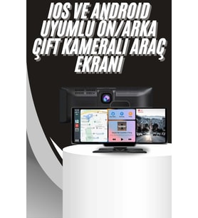 10.2 İnç Çift Kameralı Araç Ekranı Tüm Cihazlara