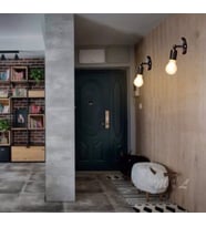 RİOLİGHT RETRO ESKİTME HAREKETLİ MAFSALLI APLİK (Siyah - Beyaz)