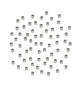 Cam Kriko Teli Uç Pimi - 5 mm X 4 mm / 1.7 mm Metal Yumuşak (Beyaz)