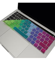 McStorey Macbook Pro ile Uyumlu Klavye Koruyucu A1706 1989 2159 1707 1990 UK Arapça Baskı Dazzle (Pembe-Fuşya)