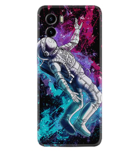Vivo Y15S Y32 Y33S Y51 Y53S Kılıf Desemli Silikon Astronot Signs 1753