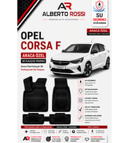 OPEL CORSA F HYBRID 1.2 2025 - 2026 Araca Özel Kauçuk 3D Profesyonel Oto Paspası