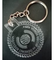 Kişiye Özel Şeffaf Pleksi Anahtarlık (100 'lü Paketler)