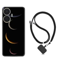 Realme C55 Kılıf Resimli Boyun Askılı İpli Desenli Silikon Series Gezegenler 1901