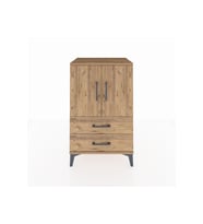 Hyperion Komodin 2 Raflı 2 Çekmeceli 2 Kapaklı 60x44x96 Çam-Çam